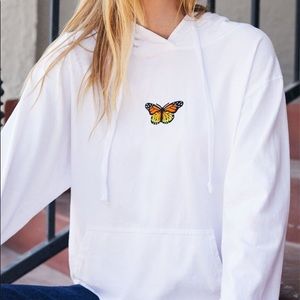 John Galt/Brandy Melville butterfly hoodie